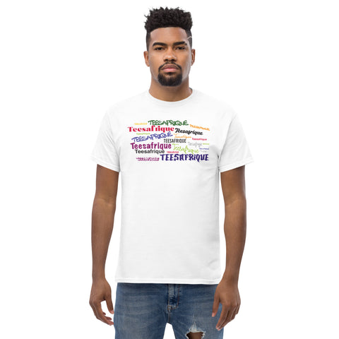 Teesafrique Sustainable Graffiti Colored Logos Graphic Men’s Tee
