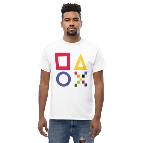 Teesafrique Sustainable Brushstroke Colored Logos Graphic Men’s Tee