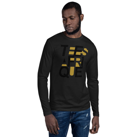 Teesafrique Graphic Print Crew Neck Men's Long Sleeve Tee