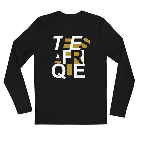 Teesafrique Graphic Print Crew Neck Men's Long Sleeve Tee