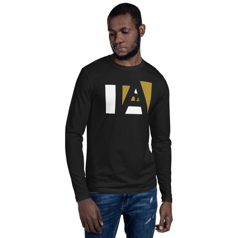 Teesafrique Graphic Print Crew Neck Men's Long Sleeve Tee