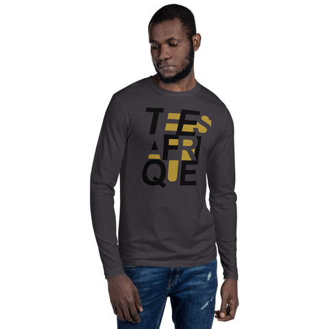 Teesafrique Graphic Print Crew Neck Men's Long Sleeve Tee