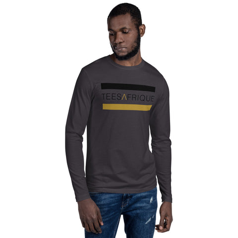 Teesafrique Classic Band Logo Print Crew Neck Men's Long Sleeve Tee