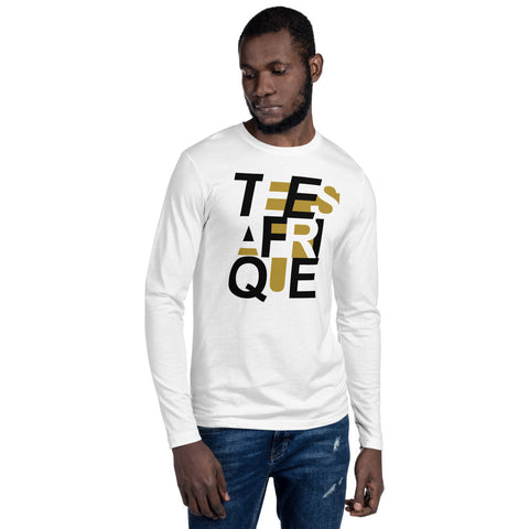 Teesafrique Graphic Print Crew Neck Men's Long Sleeve Tee