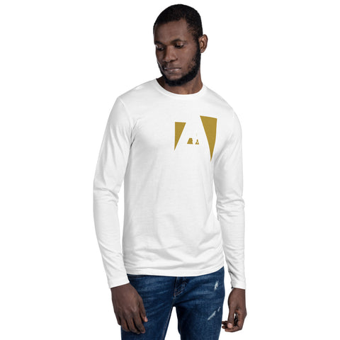 Teesafrique Graphic Print Crew Neck Men's Long Sleeve Tee