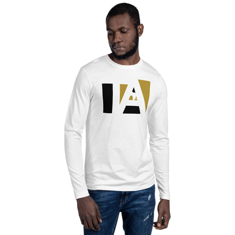 Teesafrique Graphic Print Crew Neck Men's Long Sleeve Tee