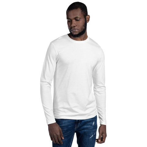 Teesafrique Deeply Rooted Print Crew Neck Men's Long Sleeve Tee