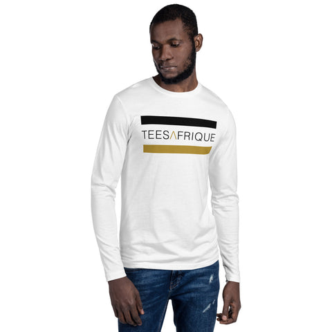 Teesafrique Classic Band Logo Print Crew Neck Men's Long Sleeve Tee