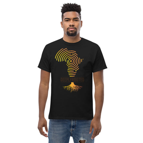 Teesafrique Deeply Rooted Print Men's Tee/ T'shirt