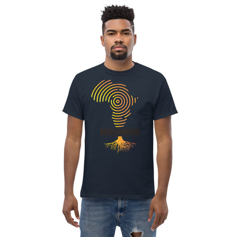Teesafrique Deeply Rooted Print Men's Tee/ T'shirt