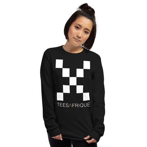 Teesafrique Classic Large Logo Print Women's Long Sleeve Tee