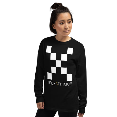 Teesafrique Classic Large Logo Print Women's Long Sleeve Tee