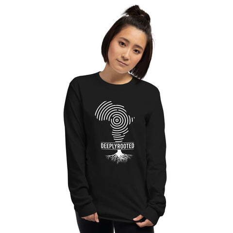 Teesafrique Deeply Rooted Print Women’s Long Sleeve Tee
