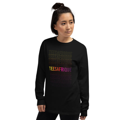 Teesafrique Rainbow Graphic Print Women’s Long Sleeve Tee