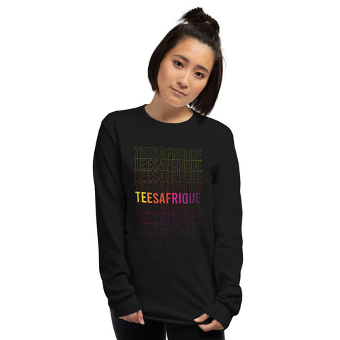 Teesafrique Rainbow Graphic Print Women’s Long Sleeve Tee