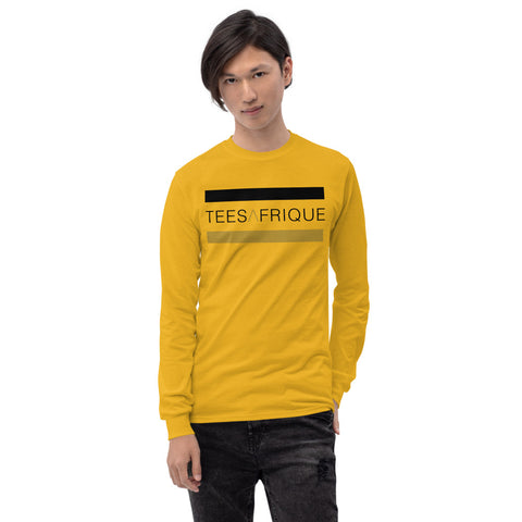Teesafrique Classic Band Script Logo Print Men’s Long Sleeve Tee