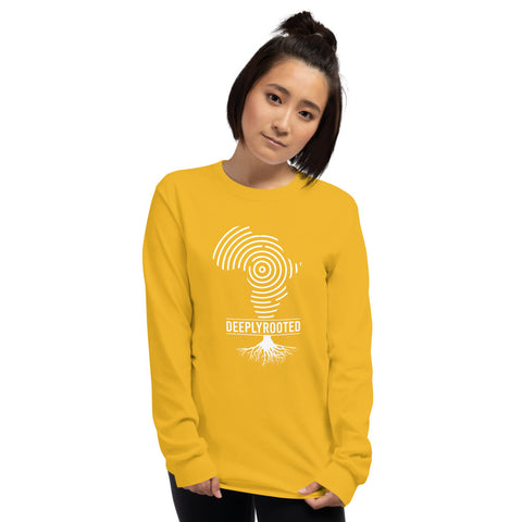 Teesafrique Deeply Rooted Print Women’s Long Sleeve Tee