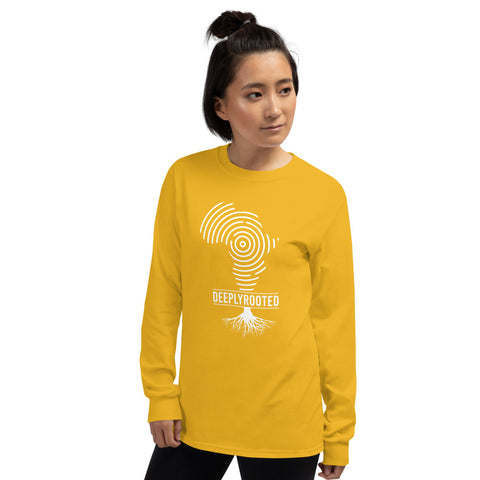 Teesafrique Deeply Rooted Print Women’s Long Sleeve Tee