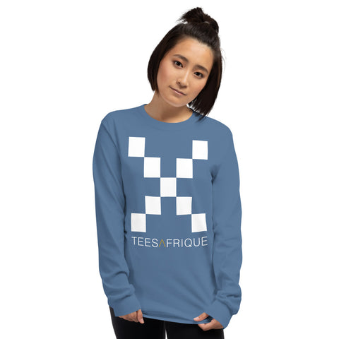 Teesafrique Classic Large Logo Print Women's Long Sleeve Tee