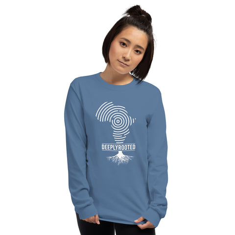 Teesafrique Deeply Rooted Print Women’s Long Sleeve Tee