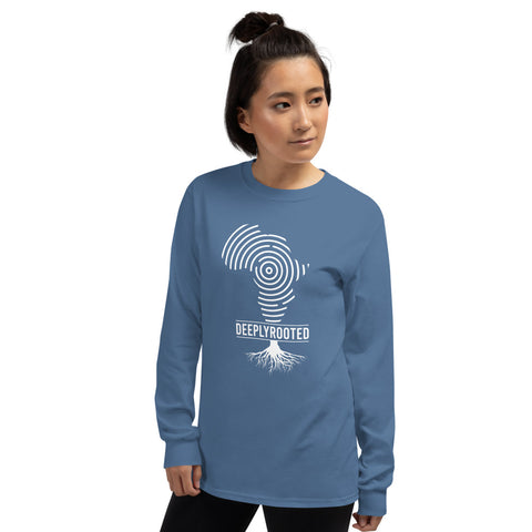 Teesafrique Deeply Rooted Print Women’s Long Sleeve Tee