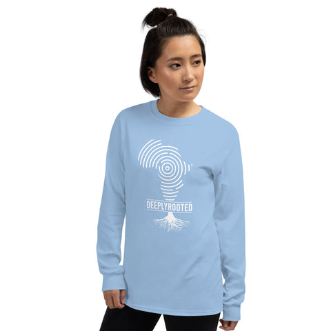 Teesafrique Deeply Rooted Print Women’s Long Sleeve Tee