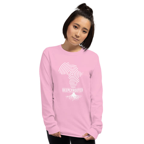Teesafrique Deeply Rooted Print Women’s Long Sleeve Tee