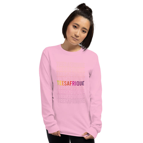 Teesafrique Rainbow Graphic Print Women’s Long Sleeve Tee