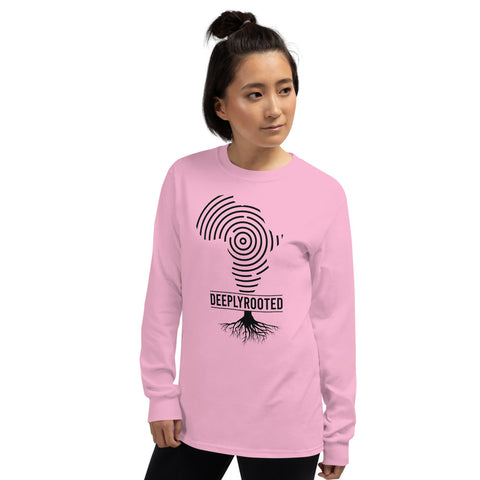 Teesafrique Deeply Rooted Print Women's Long Sleeve Tee
