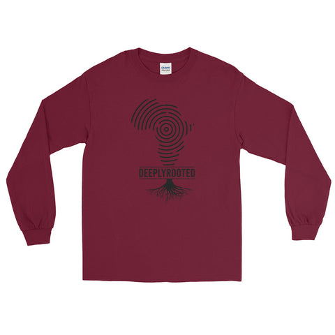 Teesafrique Deeply Rooted Print Men’s Long Sleeve Tee