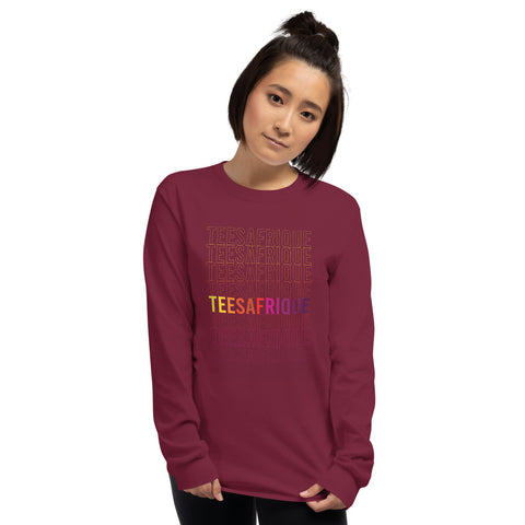 Teesafrique Rainbow Graphic Print Women’s Long Sleeve Tee