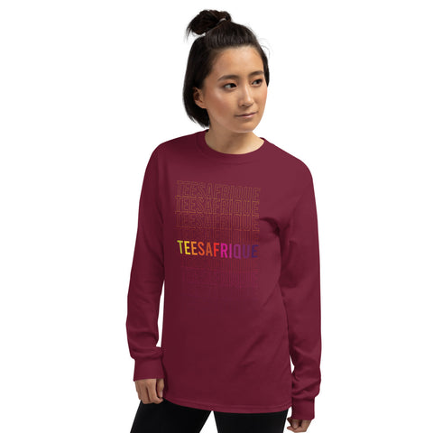 Teesafrique Rainbow Graphic Print Women’s Long Sleeve Tee