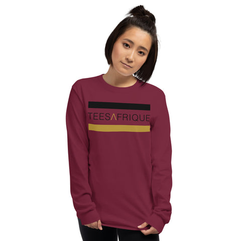 Teesafrique Classic Band Script Print Women’s Long Sleeve Tee
