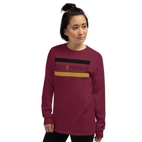 Teesafrique Classic Band Script Print Women’s Long Sleeve Tee