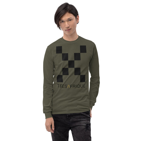 Teesafrique Classic Large Logo Print Men’s Long Sleeve Tee