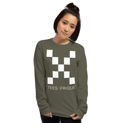 Teesafrique Classic Large Logo Print Women's Long Sleeve Tee