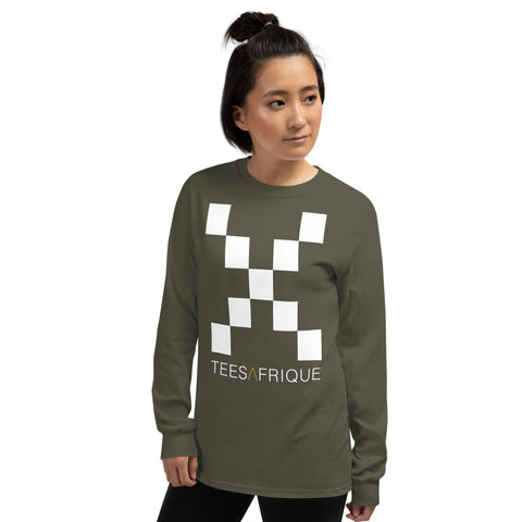 Teesafrique Classic Large Logo Print Women's Long Sleeve Tee