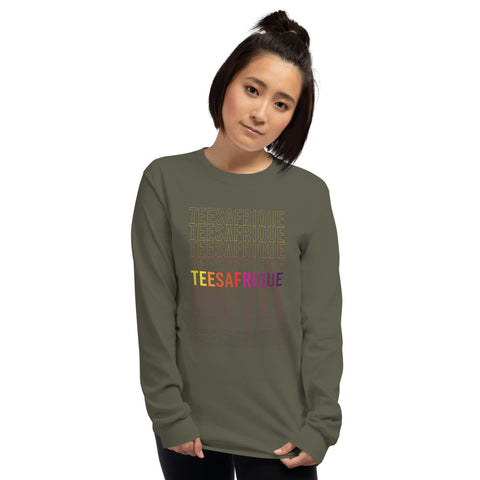Teesafrique Rainbow Graphic Print Women’s Long Sleeve Tee