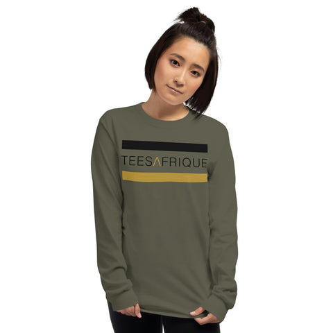 Teesafrique Classic Band Script Print Women’s Long Sleeve Tee