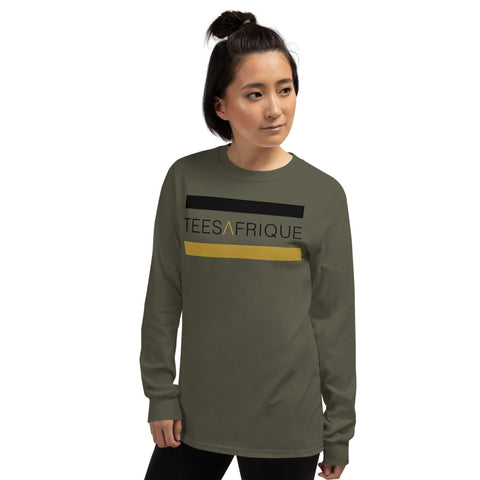 Teesafrique Classic Band Script Print Women’s Long Sleeve Tee