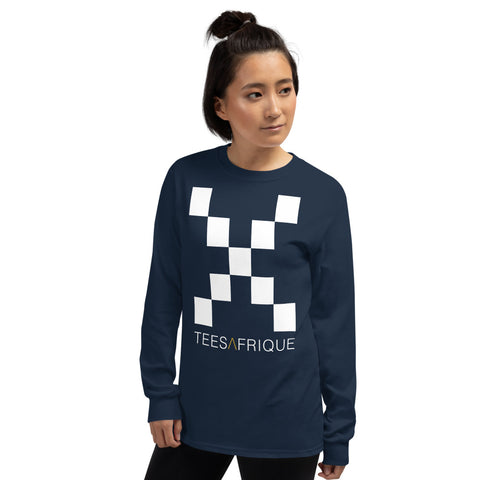 Teesafrique Classic Large Logo Print Women's Long Sleeve Tee