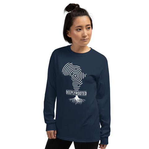 Teesafrique Deeply Rooted Print Women’s Long Sleeve Tee