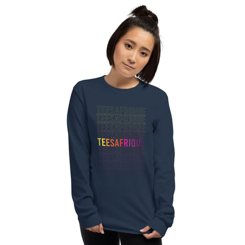 Teesafrique Rainbow Graphic Print Women’s Long Sleeve Tee