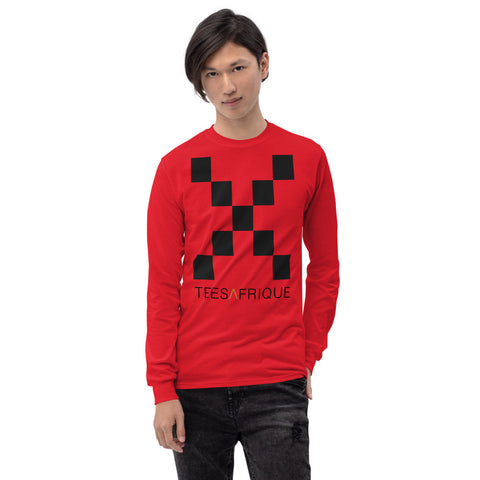 Teesafrique Classic Large Logo Print Men’s Long Sleeve Tee