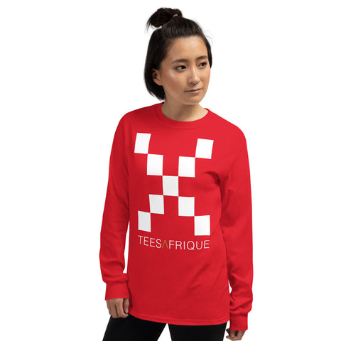 Teesafrique Classic Large Logo Print Women's Long Sleeve Tee