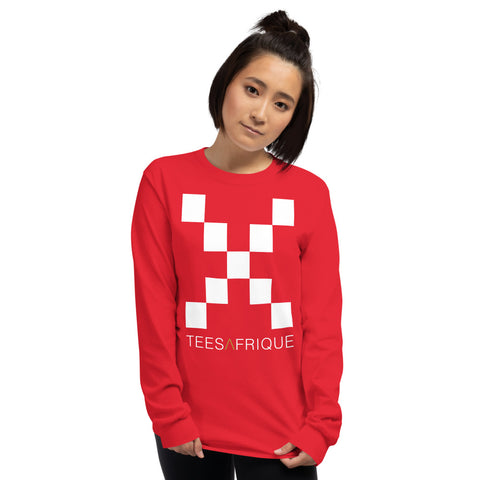 Teesafrique Classic Large Logo Print Women's Long Sleeve Tee