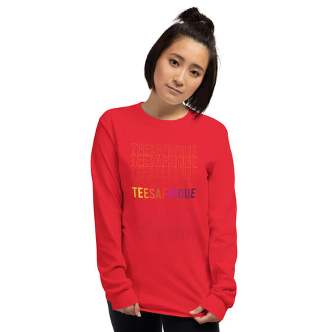 Teesafrique Rainbow Graphic Print Women’s Long Sleeve Tee