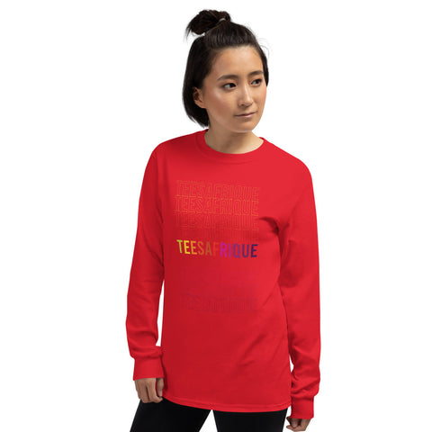 Teesafrique Rainbow Graphic Print Women’s Long Sleeve Tee