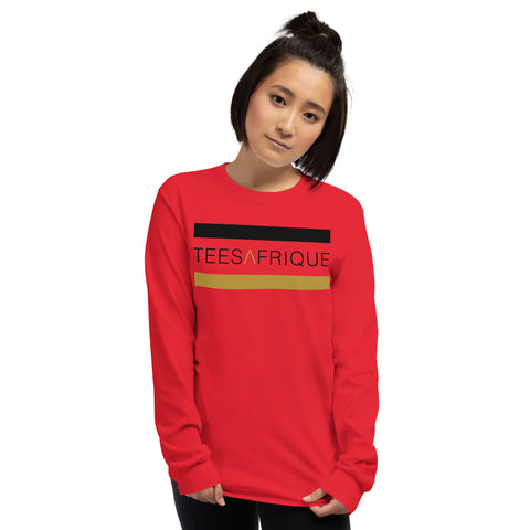 Teesafrique Classic Band Script Print Women’s Long Sleeve Tee