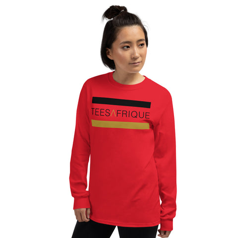Teesafrique Classic Band Script Print Women’s Long Sleeve Tee